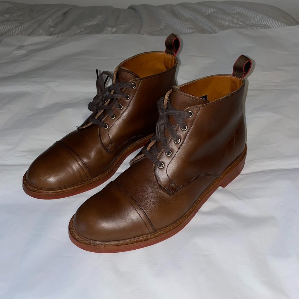 Allen Edmonds Patton Natural Chromexcel Leather Weatherproof Boots 11D